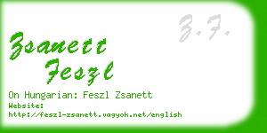 zsanett feszl business card